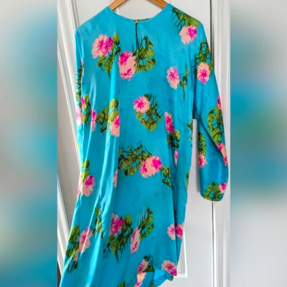 Floral Blue Kimono Robe - Picture 7 of 7